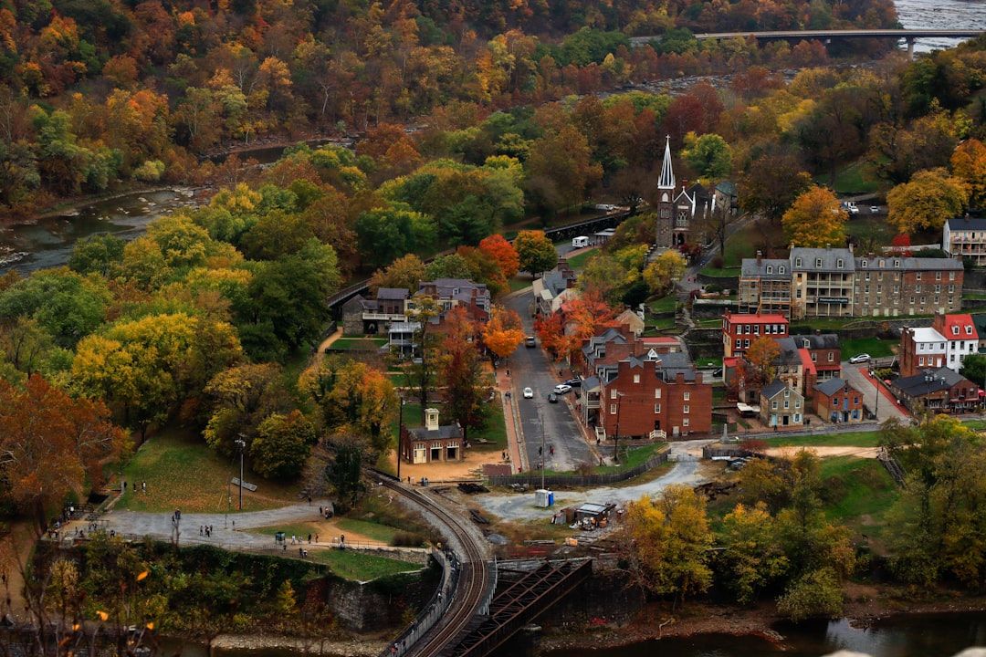 West: the mountains in Harpers Ferry